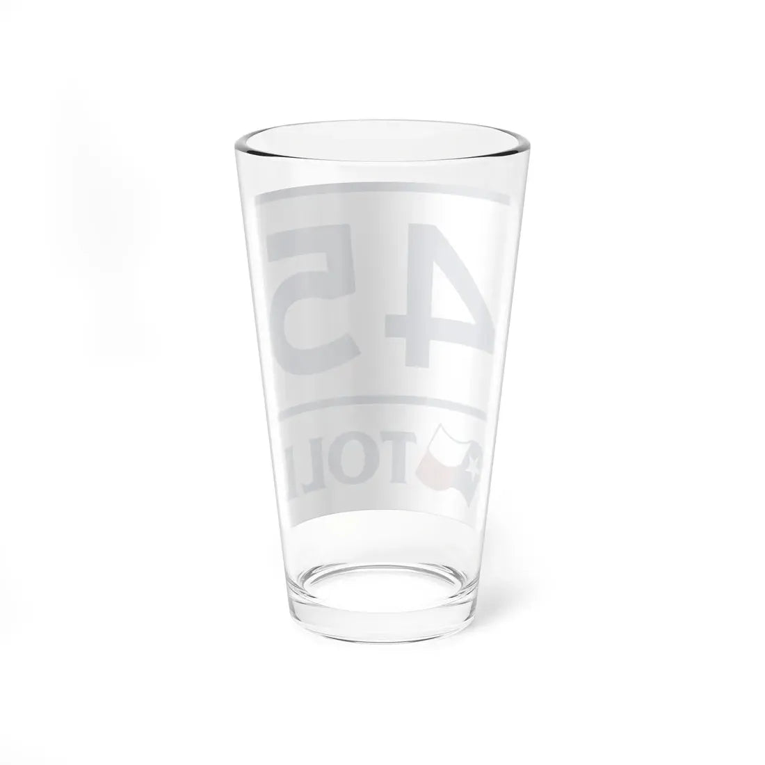 Toll Texas 45 (Texas) (Road Sign) Pint Glass 16oz - Go Mug Yourself