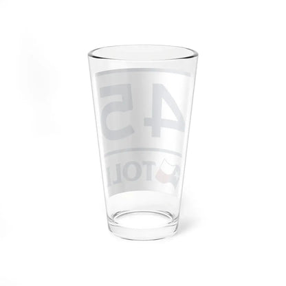 Toll Texas 45 (Texas) (Road Sign) Pint Glass 16oz - Go Mug Yourself