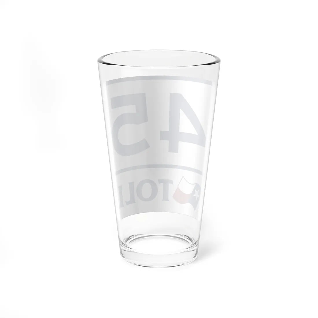 Toll Texas 45 (Texas) (Road Sign) Pint Glss 16oz - Go Mug Yourself
