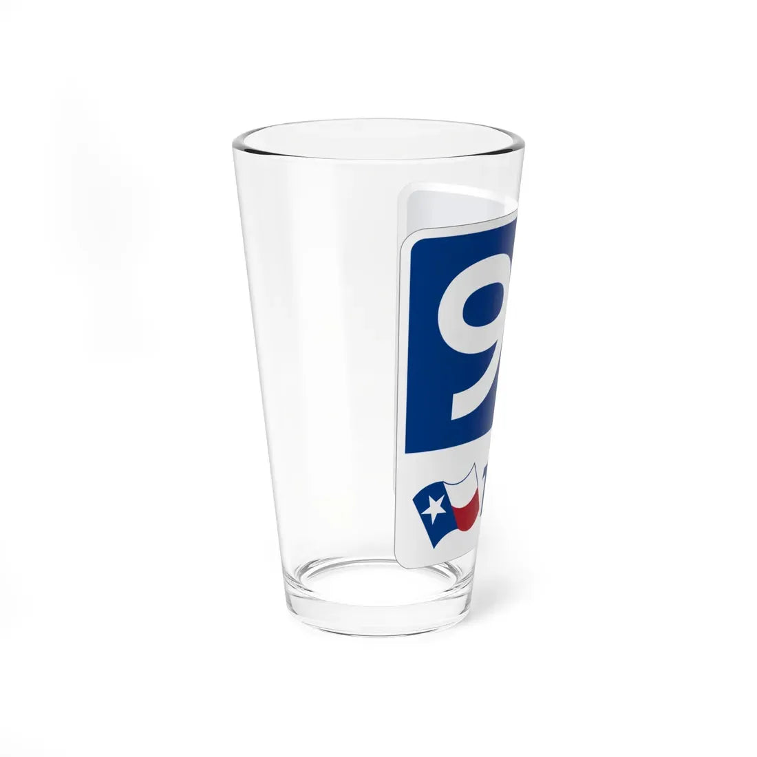 Toll Texas 99 new (Texas) (Road Sign) Pint Glass 16oz - Go Mug Yourself