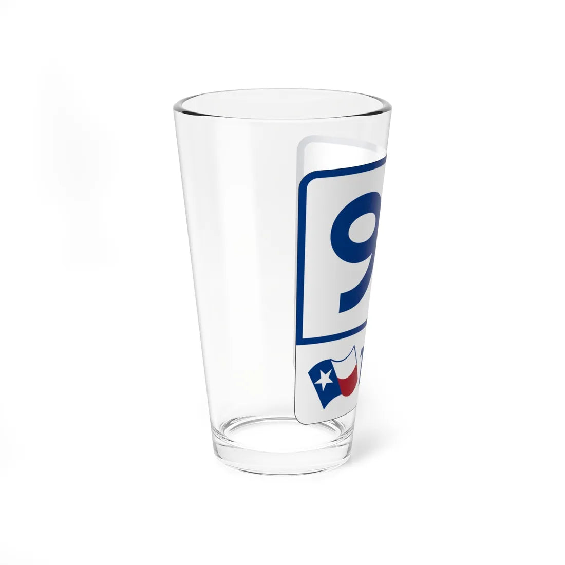 Toll Texas 99 (Texas) (Road Sign) Pint Glss 16oz - Go Mug Yourself