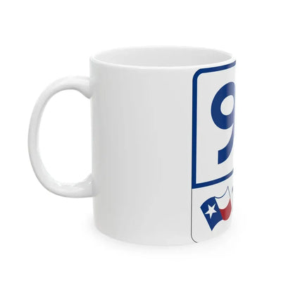 Toll Texas 99 (Texas) (Road Sign) White Coffee Mug - Go Mug Yourself