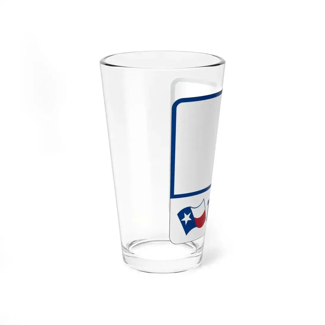 Toll Texas blank (Texas) (Road Sign) Pint Glass 16oz - Go Mug Yourself