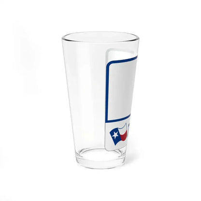 Toll Texas blank (Texas) (Road Sign) Pint Glass 16oz - Go Mug Yourself