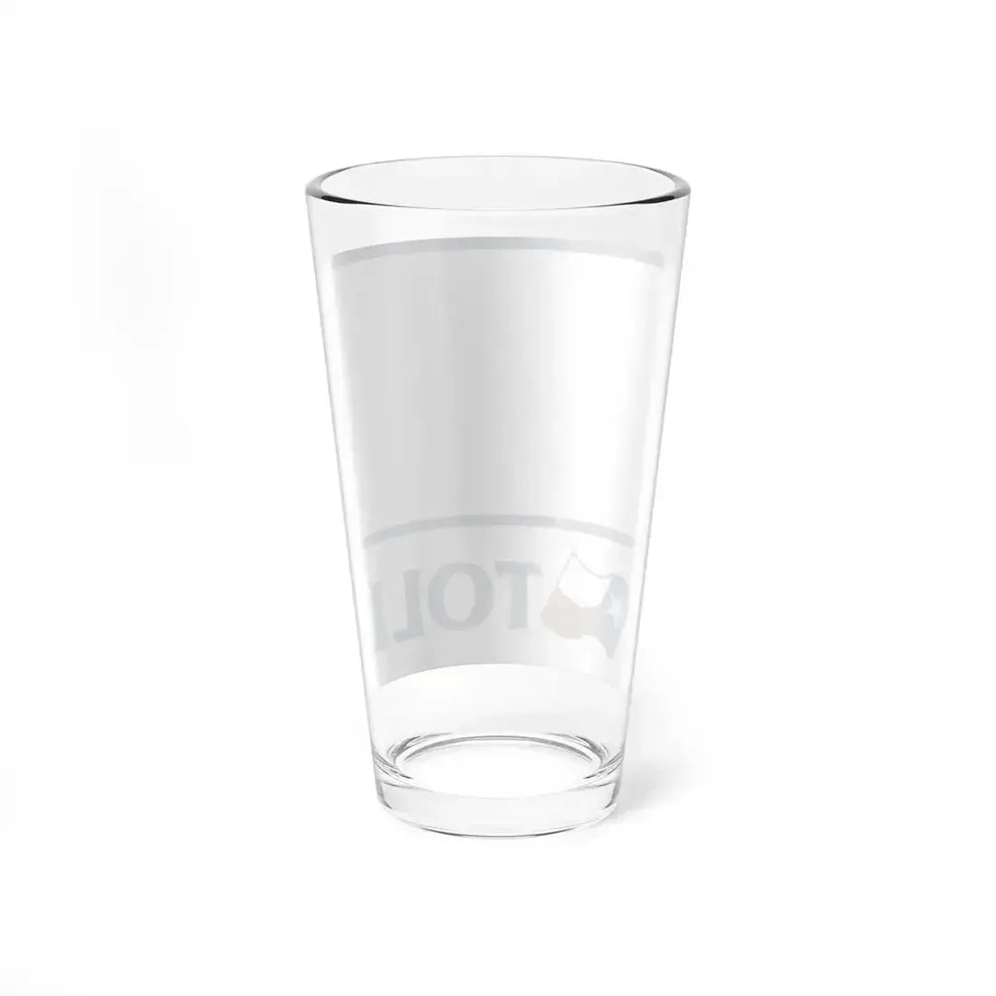 Toll Texas blank (Texas) (Road Sign) Pint Glass 16oz - Go Mug Yourself