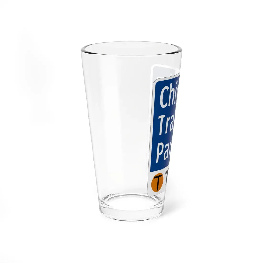 Toll Texas Chisholm Trail Parkway (Texas) (Road Sign) Pint Glass 16oz - Go Mug Yourself