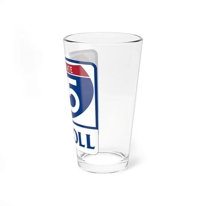Toll Texas Interstate Highway 35 (Texas) (Road Sign) Pint Glass 16oz - Go Mug Yourself