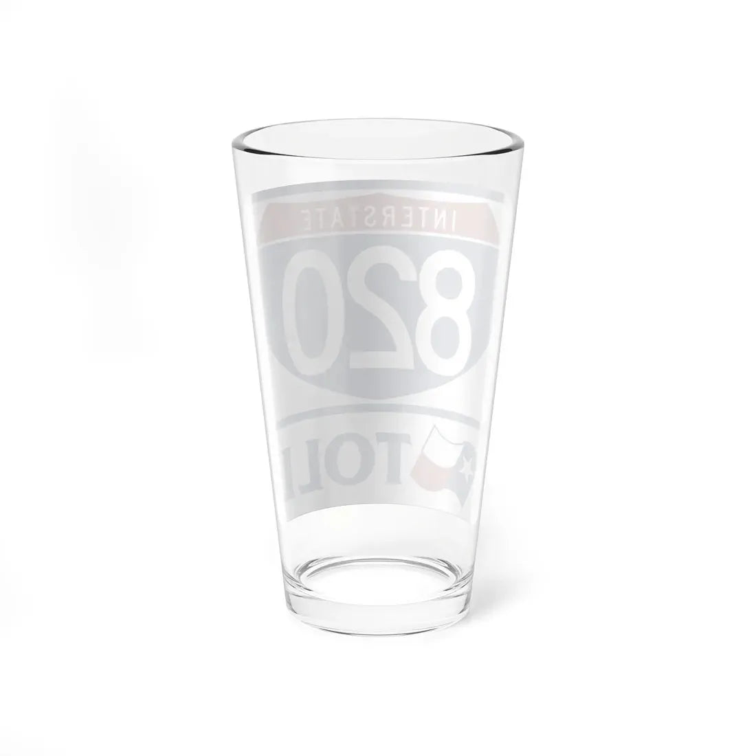 Toll Texas Interstate Highway 820 (Texas) (Road Sign) Pint Glass 16oz - Go Mug Yourself