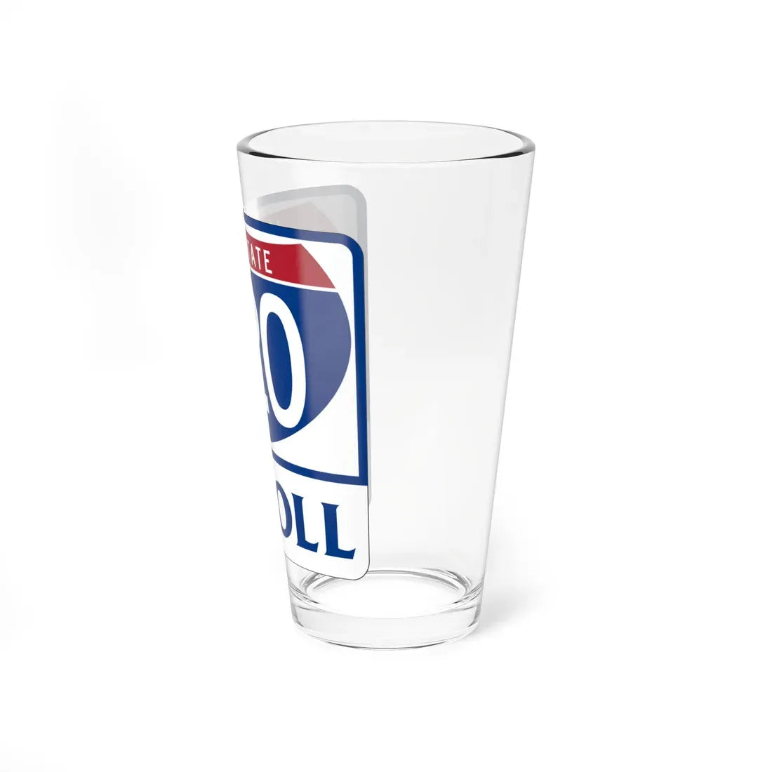 Toll Texas Interstate Highway 820 (Texas) (Road Sign) Pint Glass 16oz - Go Mug Yourself