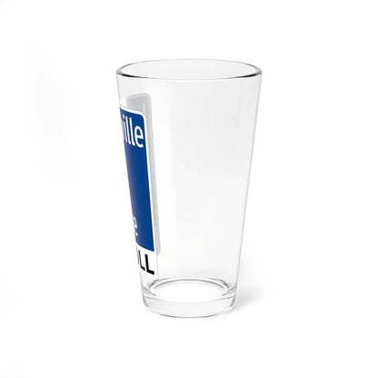 Toll Texas Lewisville Lake Toll Bridge (Texas) (Road Sign) Pint Glass 16oz - Go Mug Yourself