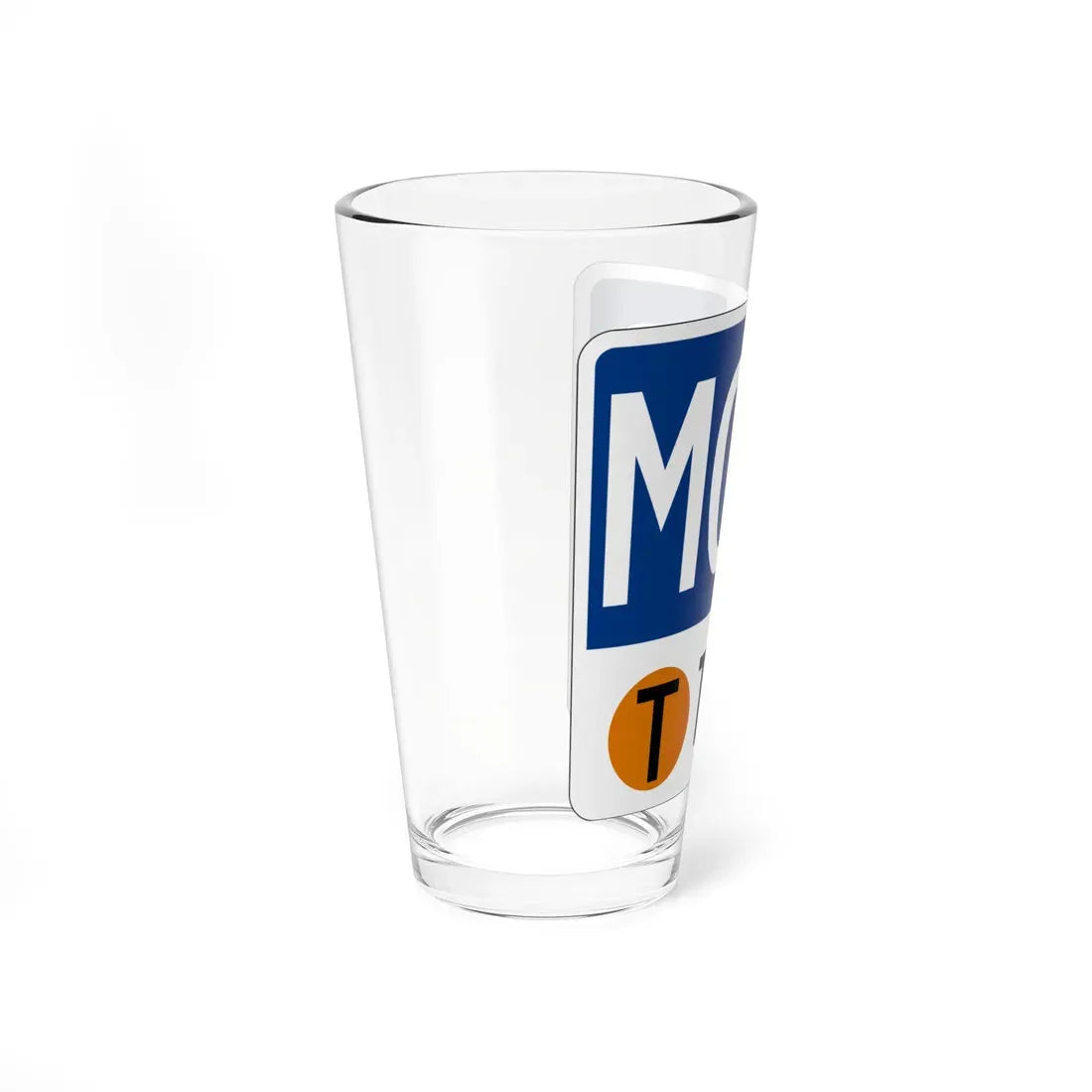 Toll Texas MCLB new (Texas) (Road Sign) Pint Glass 16oz - Go Mug Yourself