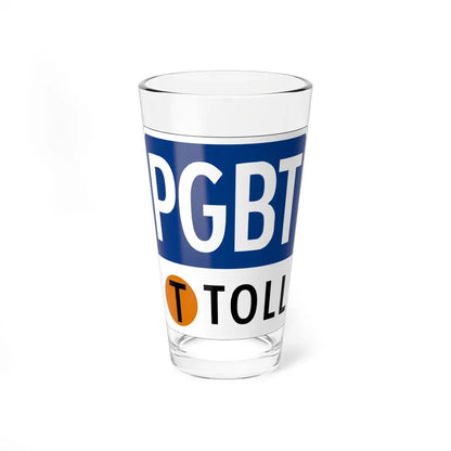 Toll Texas PGBT new (Texas) (Road Sign) Pint Glass 16oz 16oz - Go Mug Yourself