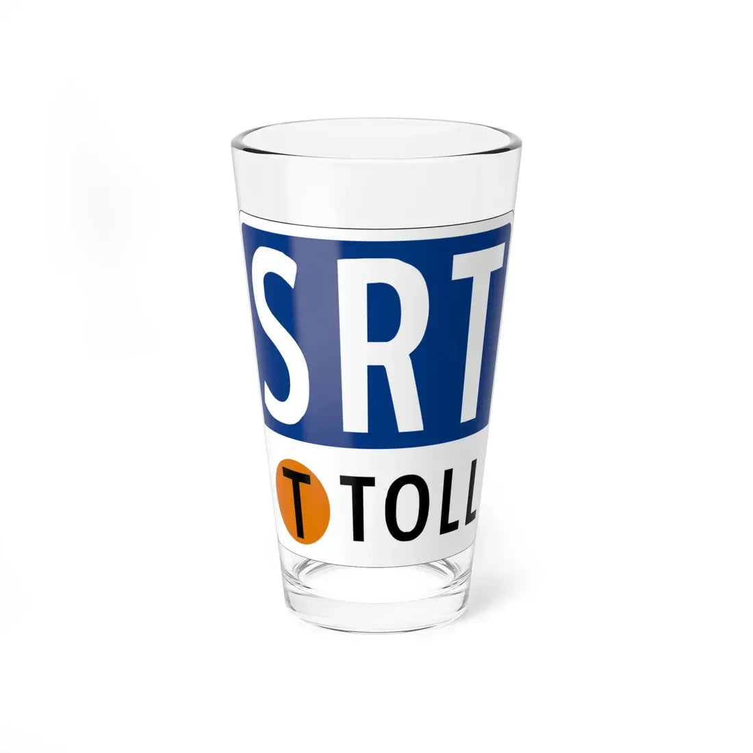 Toll Texas SRT new (Texas) (Road Sign) Pint Glass 16oz 16oz - Go Mug Yourself