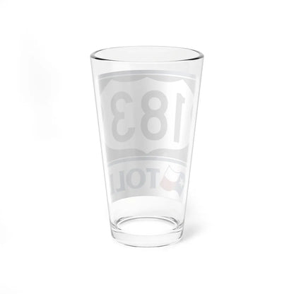 Toll Texas U.S. Highway 183 (Texas) (Road Sign) Pint Glass 16oz - Go Mug Yourself