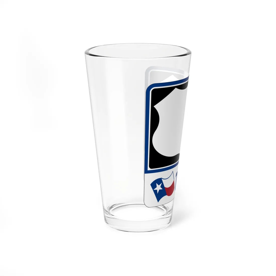 Toll Texas U.S. Highway blank (Texas) (Road Sign) Pint Glass 16oz - Go Mug Yourself