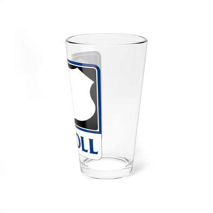 Toll Texas U.S. Highway blank (Texas) (Road Sign) Pint Glass 16oz - Go Mug Yourself