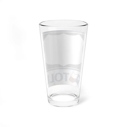 Toll Texas U.S. Highway blank (Texas) (Road Sign) Pint Glass 16oz - Go Mug Yourself
