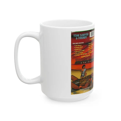 TOM SAWYER AND FRIENDS (VHS COVER) - White Coffee Mug-Go Mug Yourself