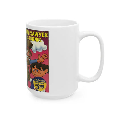 TOM SAWYER AND FRIENDS (VHS COVER) - White Coffee Mug - Go Mug Yourself