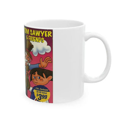 TOM SAWYER AND FRIENDS (VHS COVER) - White Coffee Mug - Go Mug Yourself