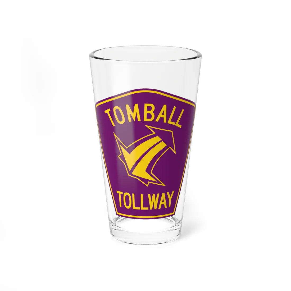 Tomball Tollway (Texas) (Road Sign) Pint Glass 16oz 16oz - Go Mug Yourself