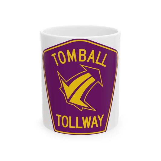 Tomball Tollway (Texas) (Road Sign) White Coffee Mug 11oz - Go Mug Yourself
