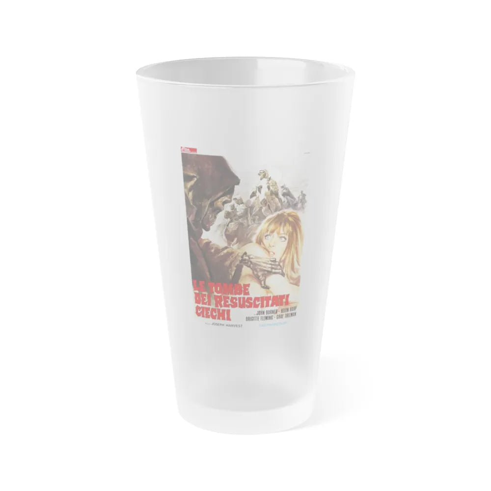 TOMBS OF THE BLIND DEAD (ITALIAN) 1972 Movie Poster - Frosted Pint Glass 16oz-16oz-Frosted-Go Mug Yourself