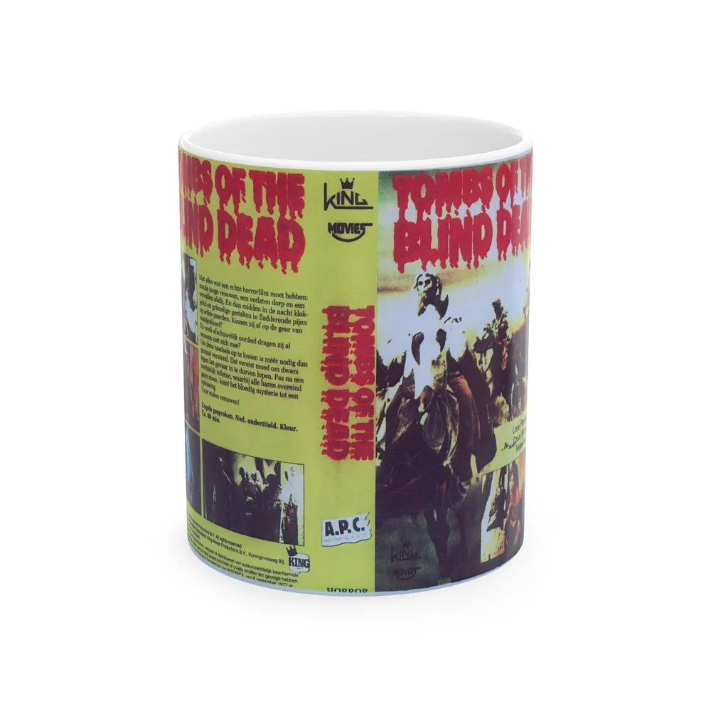 TOMBS OF THE BLIND DEAD (VHS COVER) - White Coffee Mug-11oz-Go Mug Yourself