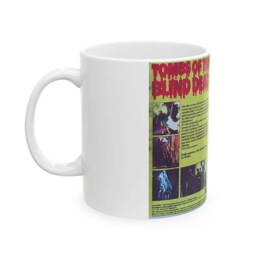 TOMBS OF THE BLIND DEAD (VHS COVER) - White Coffee Mug - Go Mug Yourself