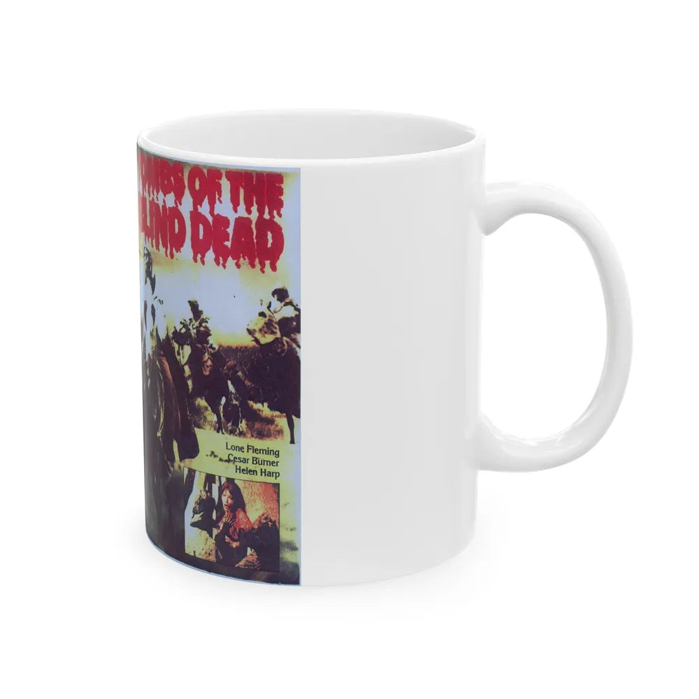 TOMBS OF THE BLIND DEAD (VHS COVER) - White Coffee Mug-Go Mug Yourself