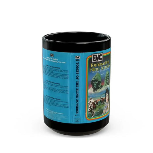 TOMBS OF THE BLIND ZOMBIES (VHS COVER) - Black Coffee Mug 15oz - Go Mug Yourself