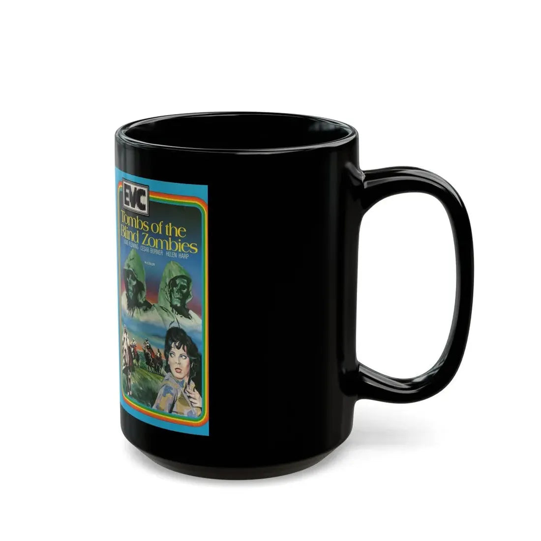 TOMBS OF THE BLIND ZOMBIES (VHS COVER) - Black Coffee Mug - Go Mug Yourself