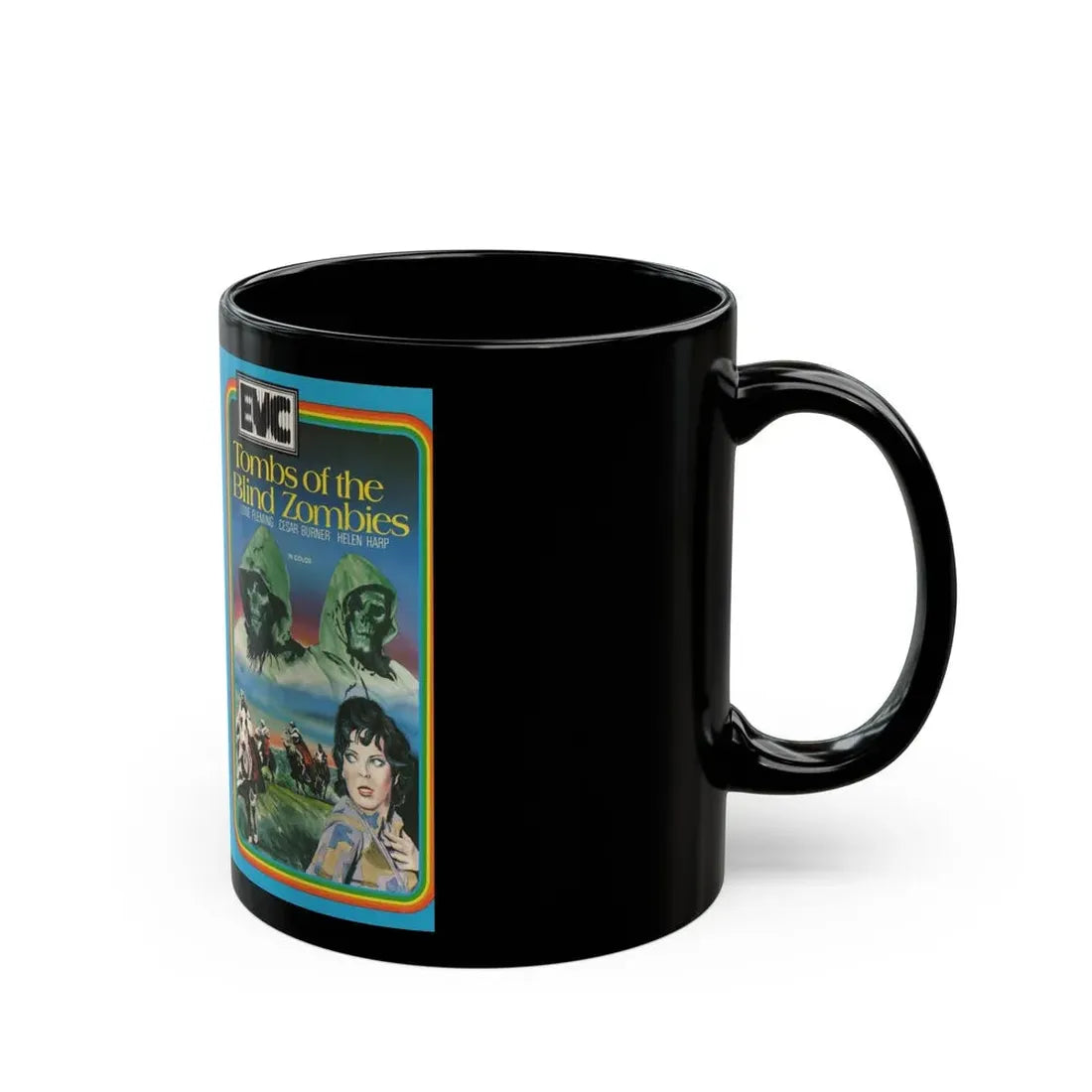 TOMBS OF THE BLIND ZOMBIES (VHS COVER) - Black Coffee Mug - Go Mug Yourself
