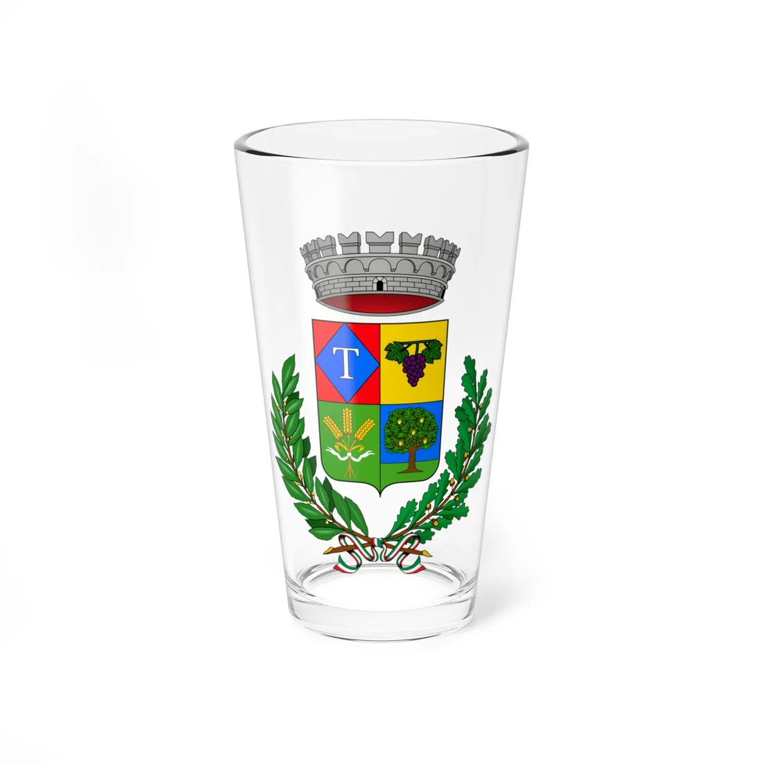 Tonengo-Stemma (Italy) (Coat of Arms) Pint Glass 16oz 16oz - Go Mug Yourself