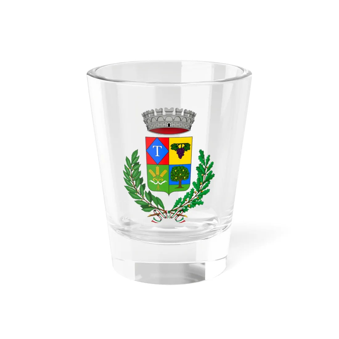 Tonengo-Stemma (Italy) (Coat of Arms) Shot Glass 1.5oz 1.5oz - Go Mug Yourself