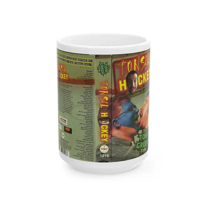 TONSIL HOCKEY THE TOM GREEN SHOW (VHS COVER) - White Coffee Mug 15oz - Go Mug Yourself