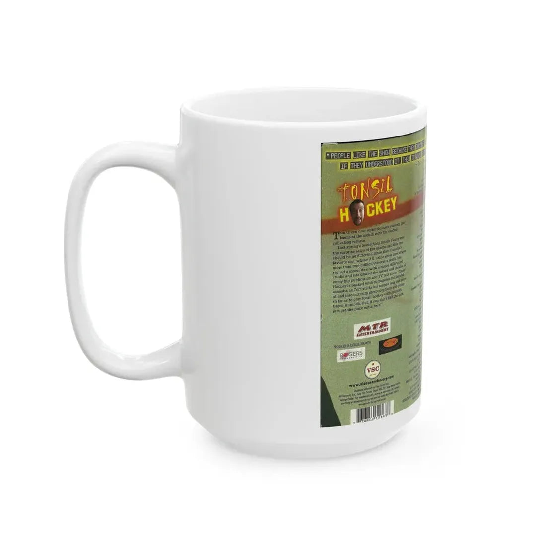 TONSIL HOCKEY THE TOM GREEN SHOW (VHS COVER) - White Coffee Mug - Go Mug Yourself