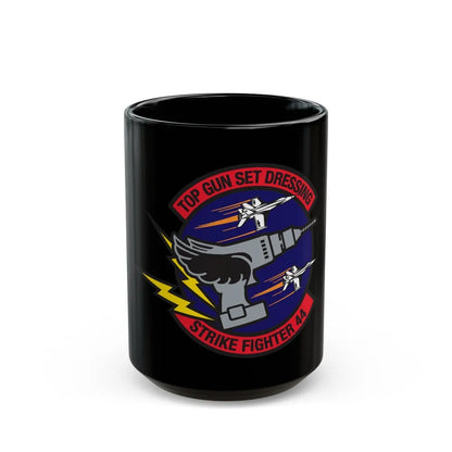 Top Gun Strike Fiighter 44 (U.S. Navy) Black Coffee Mug-15oz-Go Mug Yourself