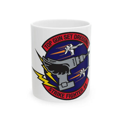 Top Gun Strike Fiighter 44 (U.S. Navy) White Coffee Mug-11oz-Go Mug Yourself