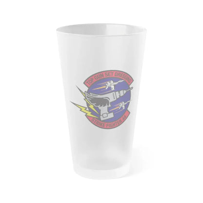 Top Gun Strike Fiighter 44 (U.S. Navy) Frosted Pint Glass 16oz Default Title - Go Mug Yourself