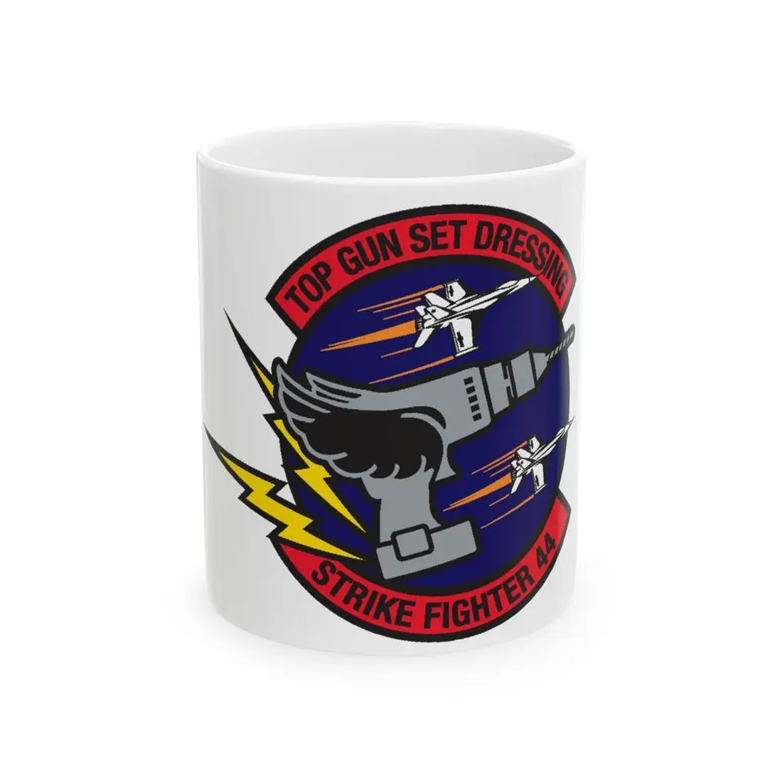 Top Gun Strike Fiighter 44 (U.S. Navy) White Coffee Mug 11oz - Go Mug Yourself