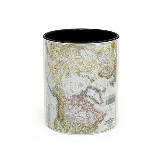 Top Of The World (1949) (Map) Accent Coffee Mug 11oz Black - Go Mug Yourself
