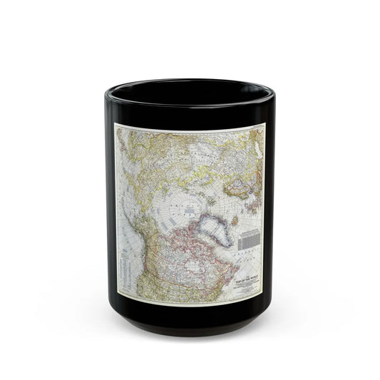 Top Of The World (1949) (Map) Black Coffee Mug-15oz-Go Mug Yourself