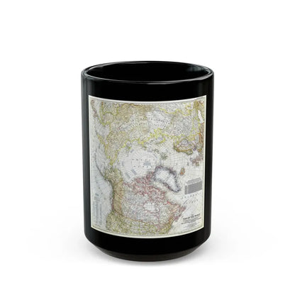 Top Of The World (1949) (Map) Black Coffee Mug 15oz - Go Mug Yourself