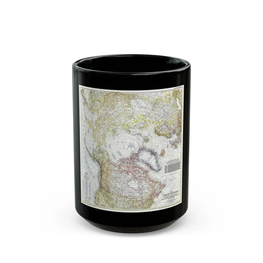 Top Of The World (1949) (Map) Black Coffee Mug 15oz - Go Mug Yourself