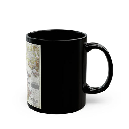 Top Of The World (1949) (Map) Black Coffee Mug-Go Mug Yourself