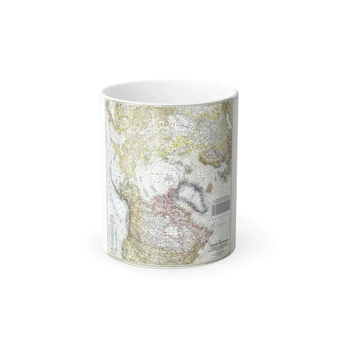 Top Of The World (1949) (Map) Color Changing Mug 11oz Default Title - Go Mug Yourself