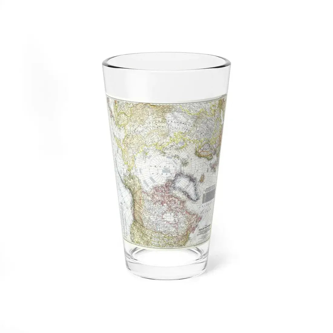 Top Of The World (1949) (Map) Pint Glass 16oz - Go Mug Yourself
