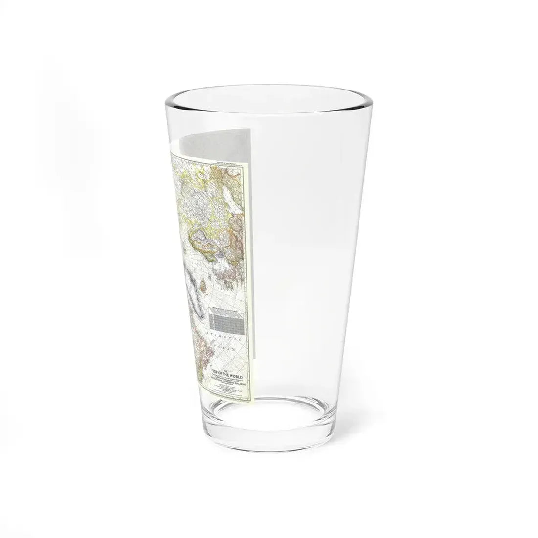 Top Of The World (1949) (Map) Pint Glass 16oz - Go Mug Yourself