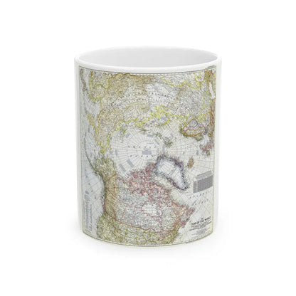 Top Of The World (1949) (Map) White Coffee Mug 11oz - Go Mug Yourself